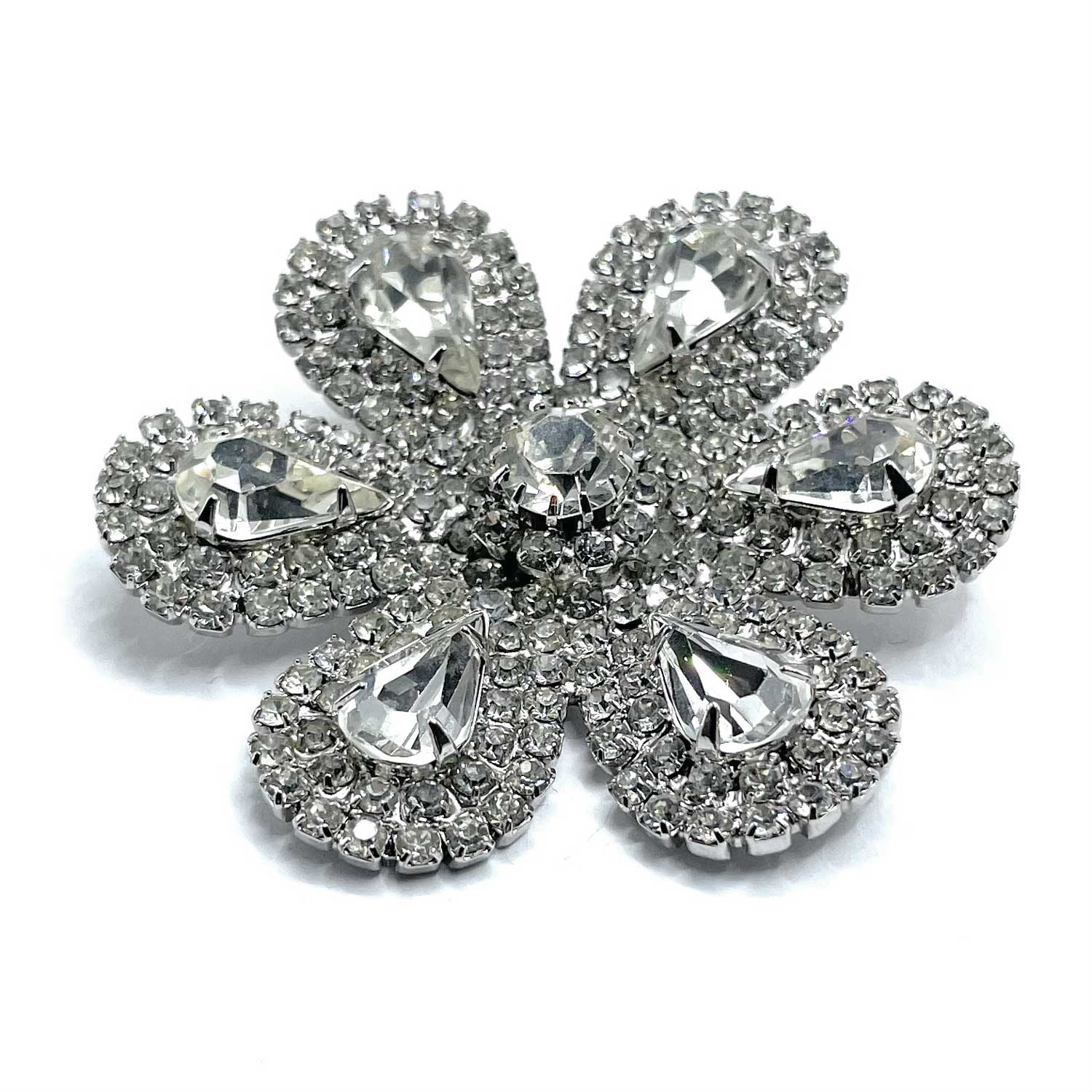 1950s rhinestone brooch