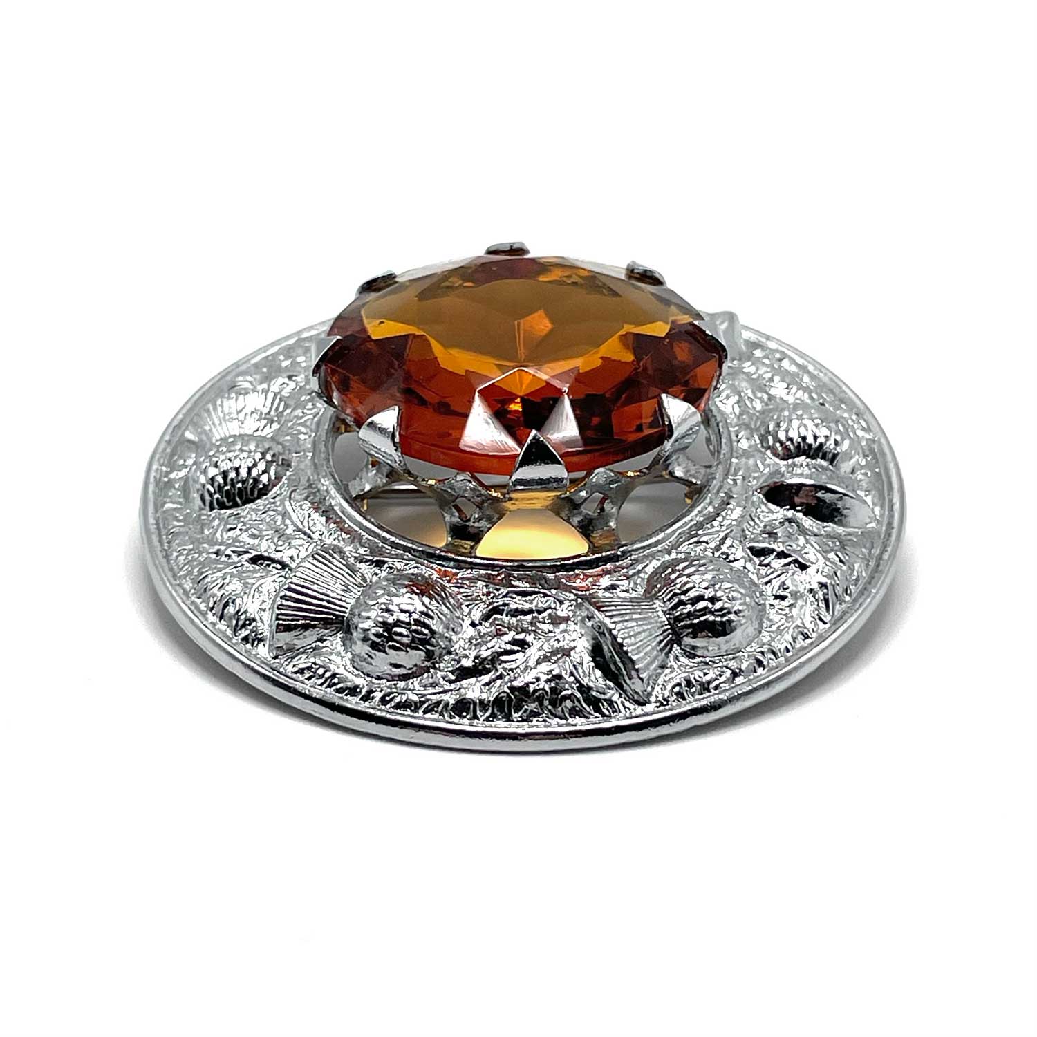 Scottish kilt pin rhinestone brooch