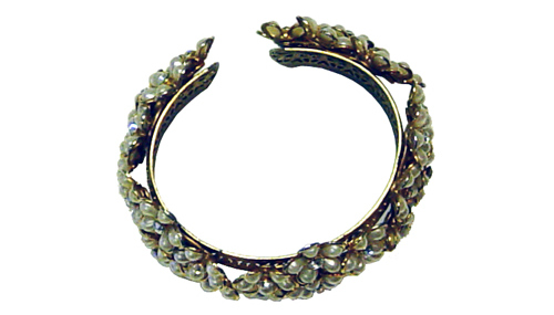 vintage flower cuff bracelet