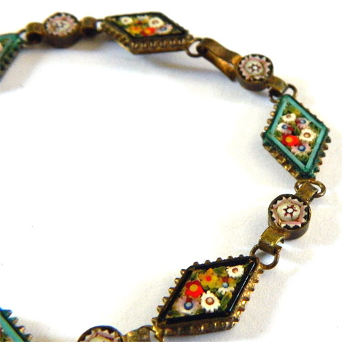 Italian micromosaic bracelet