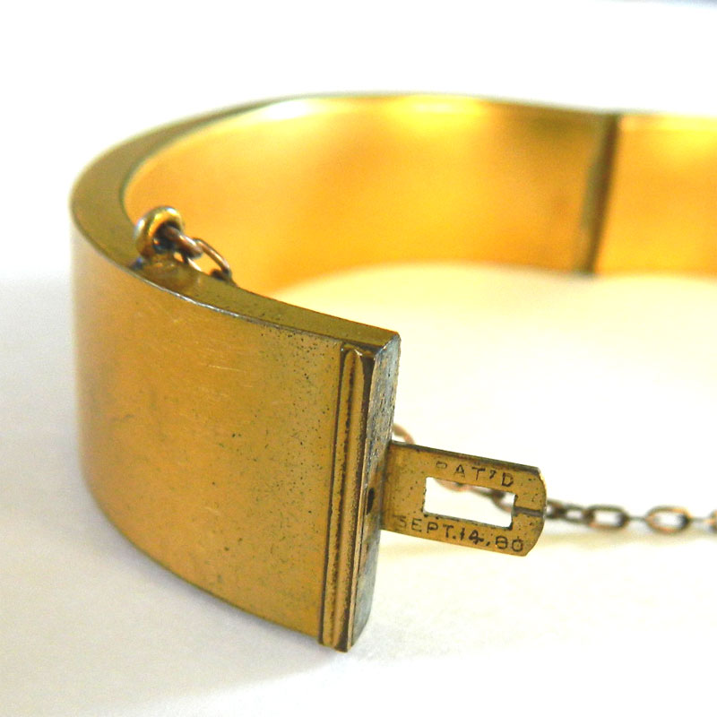 Antique gold filled bangle bracelet