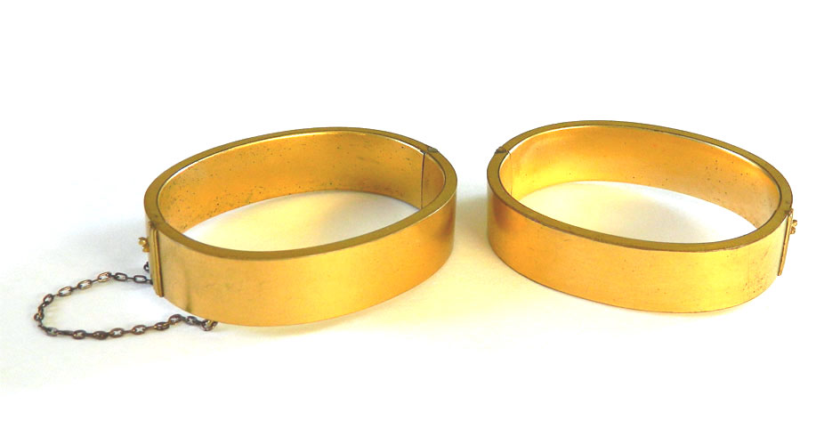 Victorian gold filled bangle bracelet