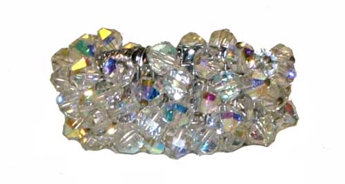 Vintage 1950's aurora borealis crystal expansion bracelet