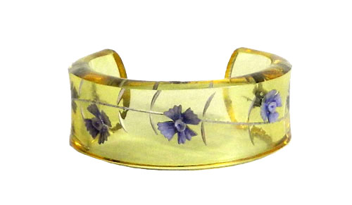 reverse carved lucite bracelet