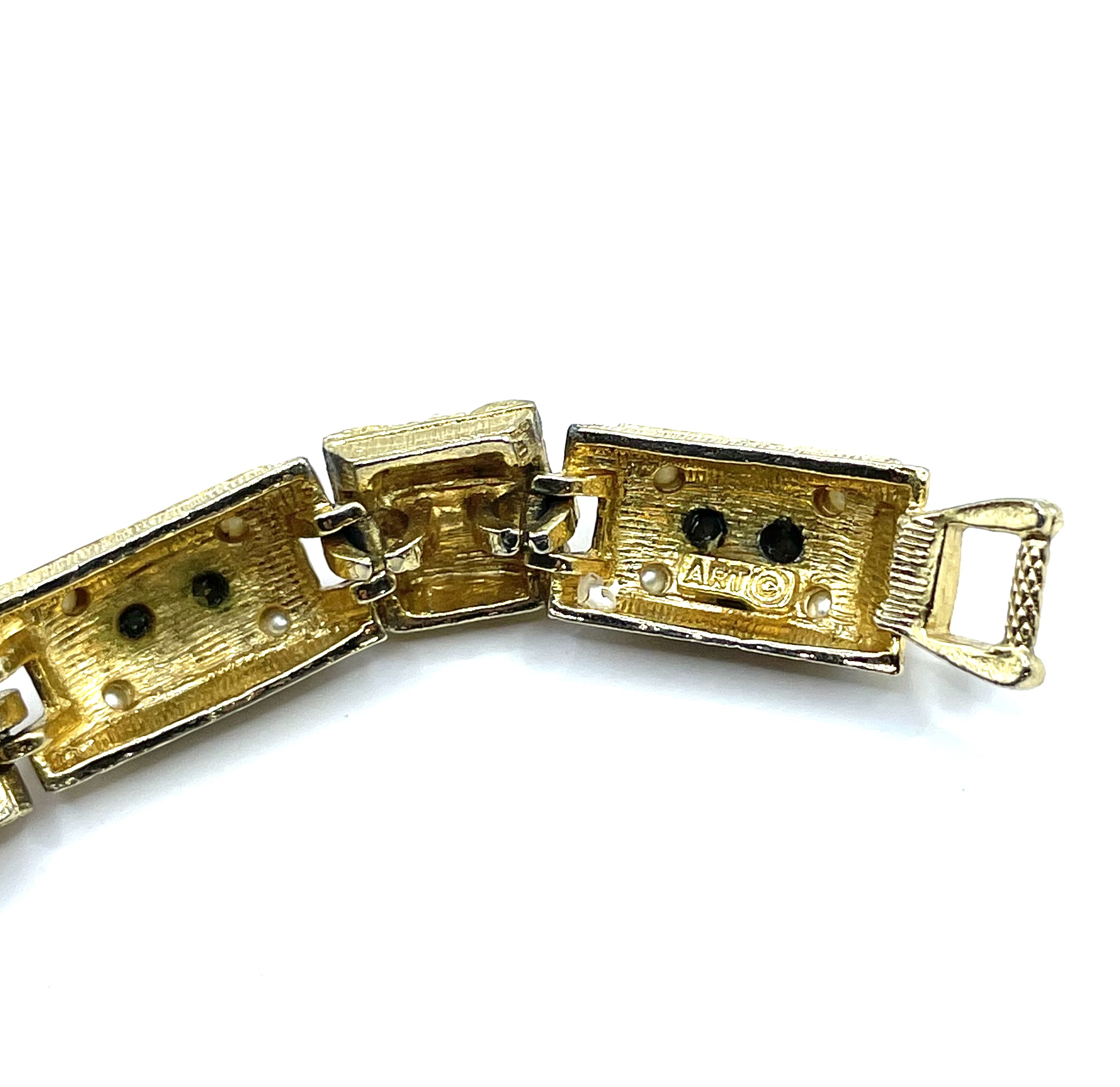 1950s rhinestone bracelet by Art