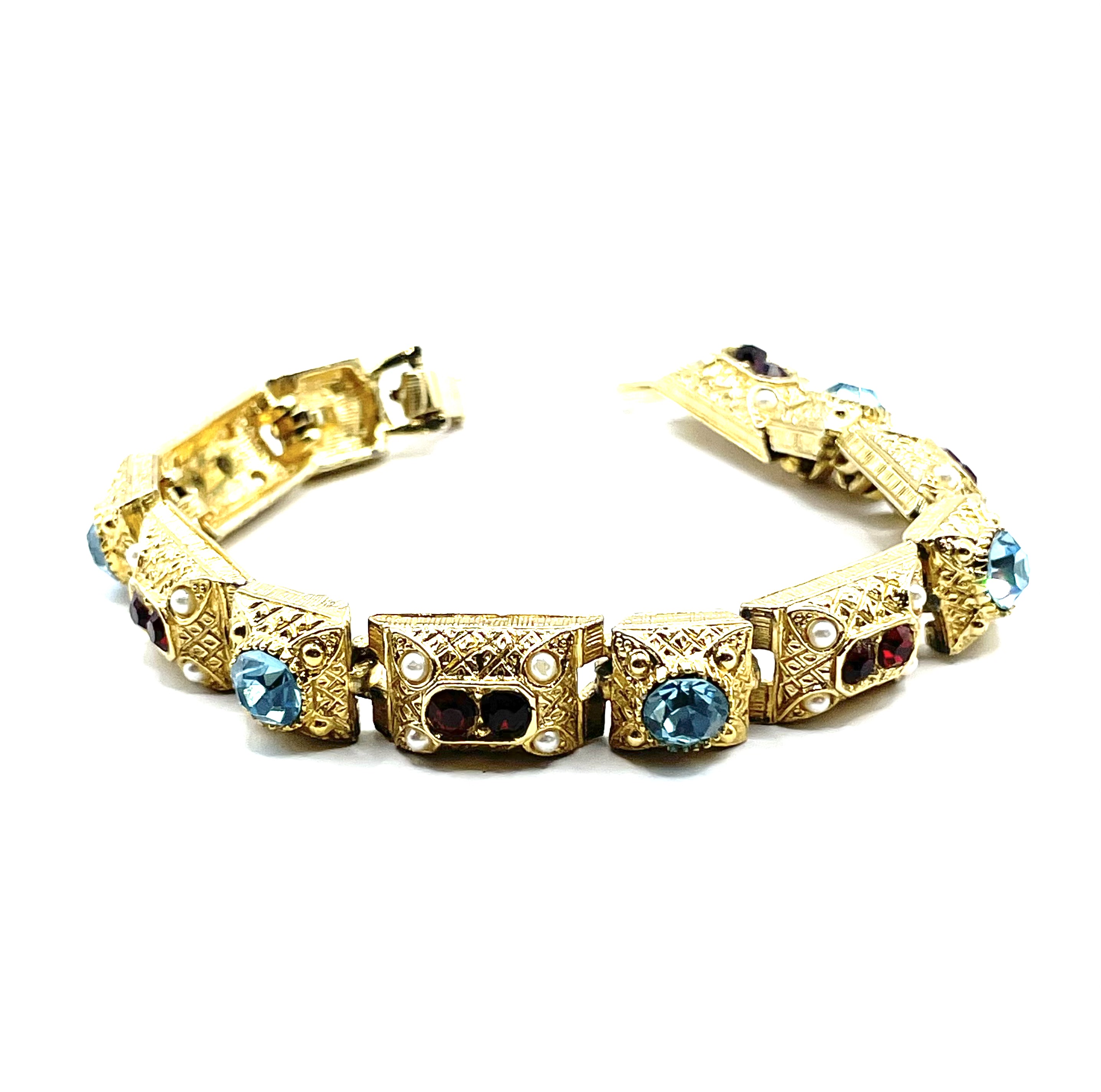 vintage rhinestone bracelet