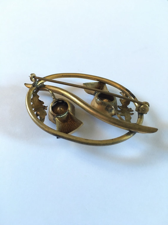 Scottish thistle brooch