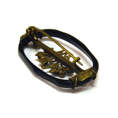 1920's Czechoslovakian glass brooch
