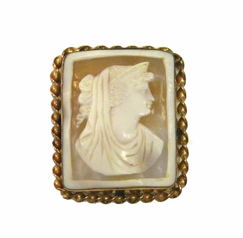 Victorian cameo brooch
