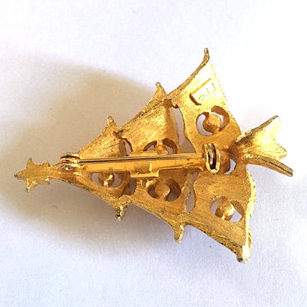 Christmas tree brooch