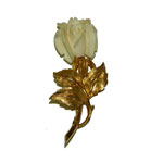 Boucher rose brooch