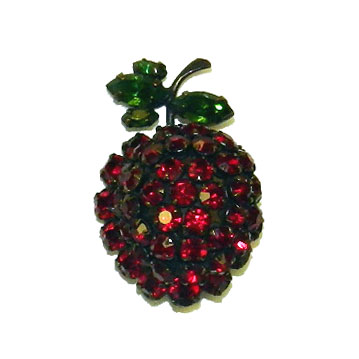 Schreiner strawberry brooch