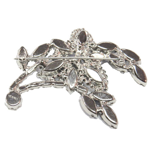 1950's blue Weisner rhinestone brooch