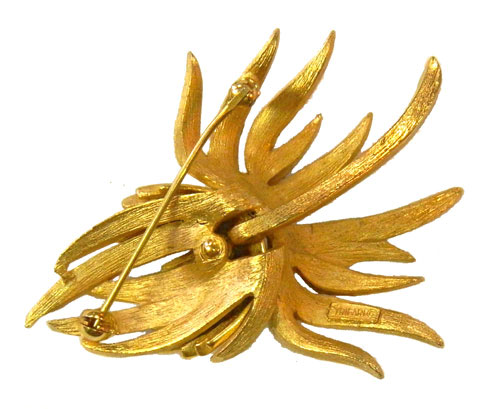 Trifari flower brooch