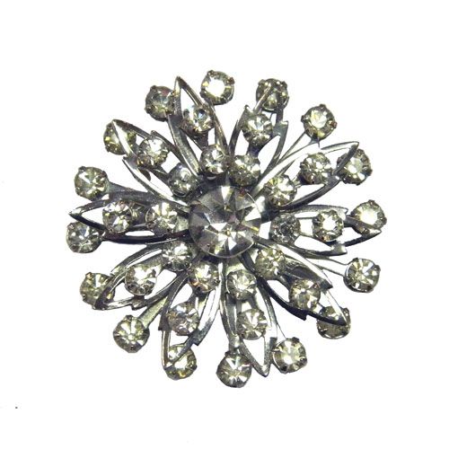 rhinestone snowflake pin