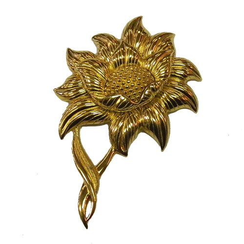 Monet flower brooch