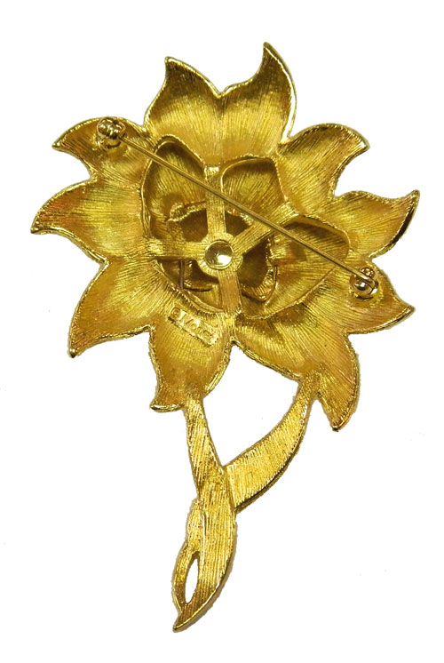 Monet floral brooch