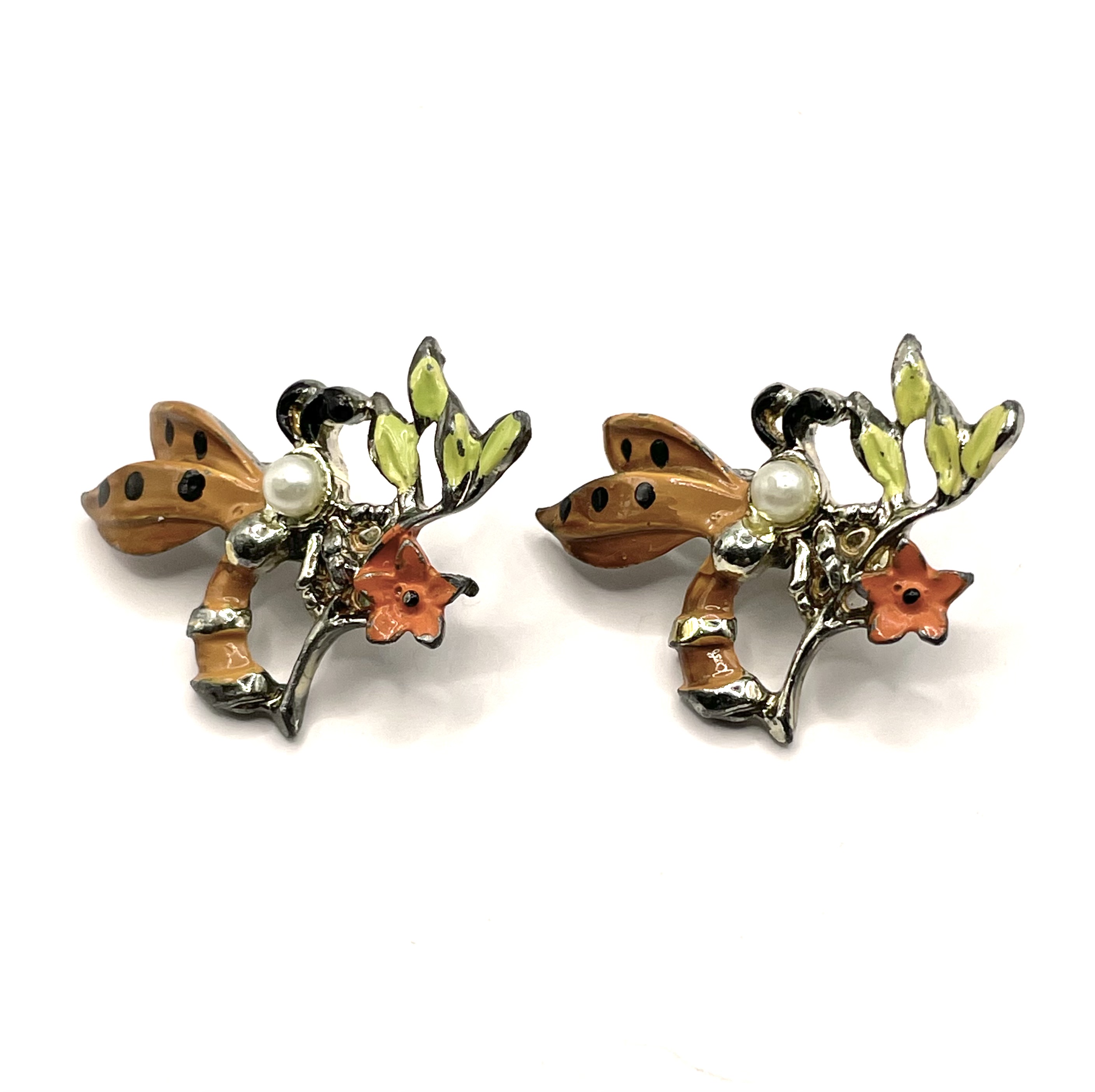 Vintage wasp brooches