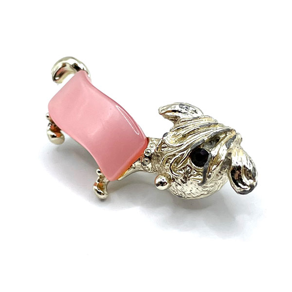 vintage dog brooch