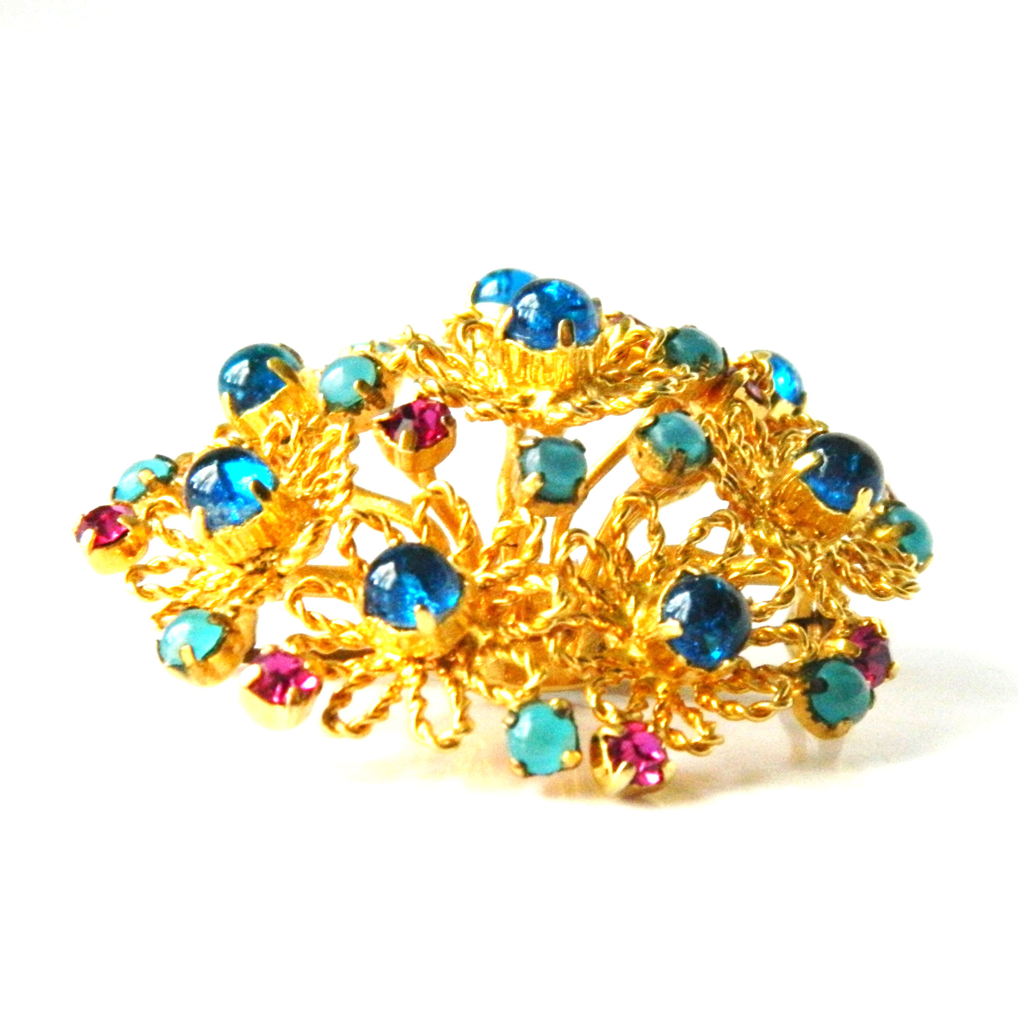 vintage cabohon brooch