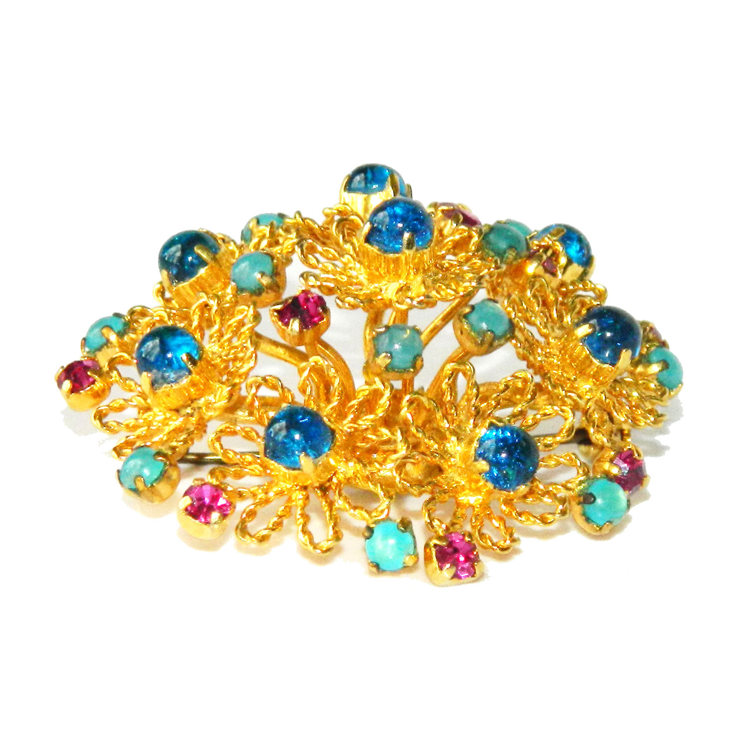 vintage cabohon brooch