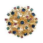 Rhinestone brooch