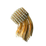 Trifari pearl brooch