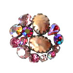 Regency rhinestone brooch