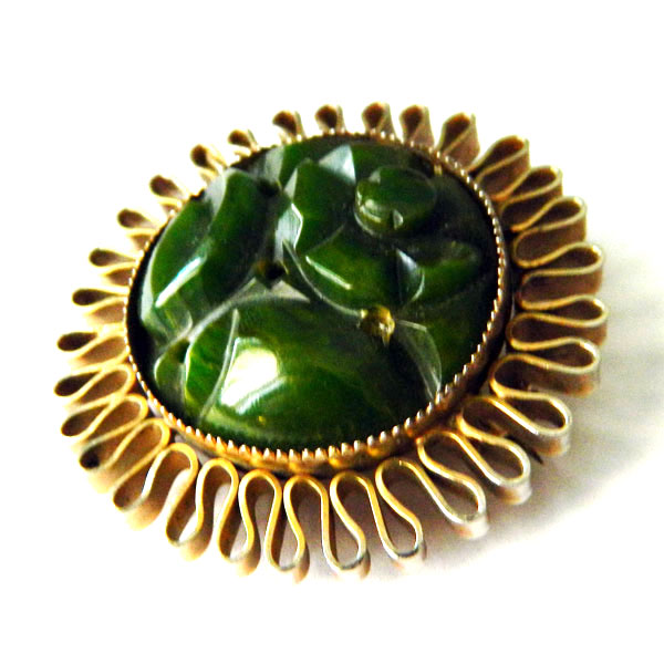 bakelite brooch