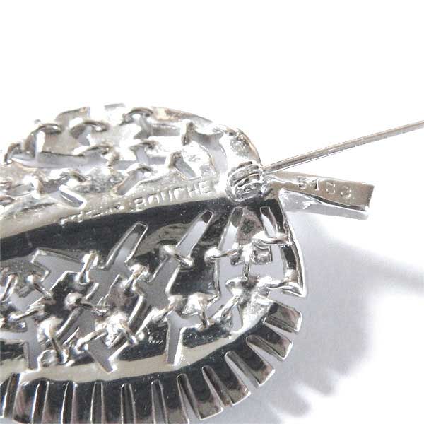 1950s Marcel Boucher sterling rhinestone brooch
