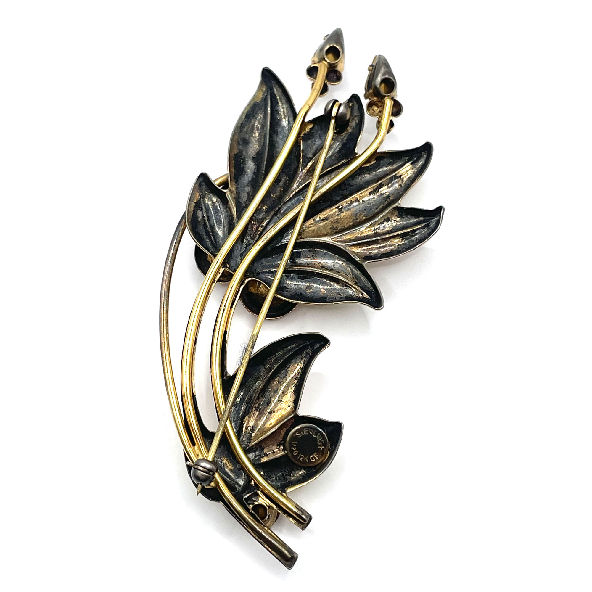 1940s sterling silver brooch