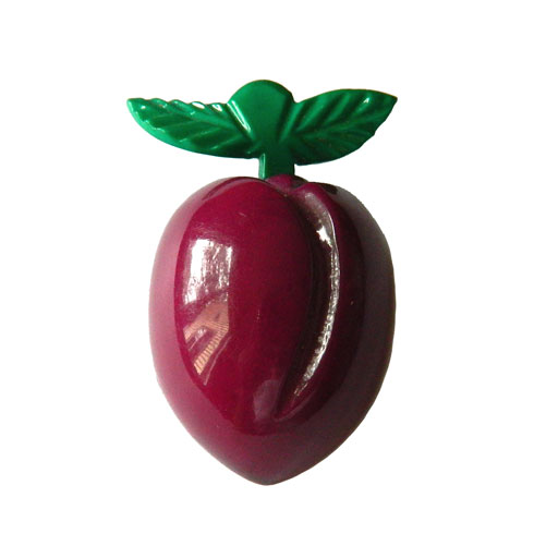Plum brooch