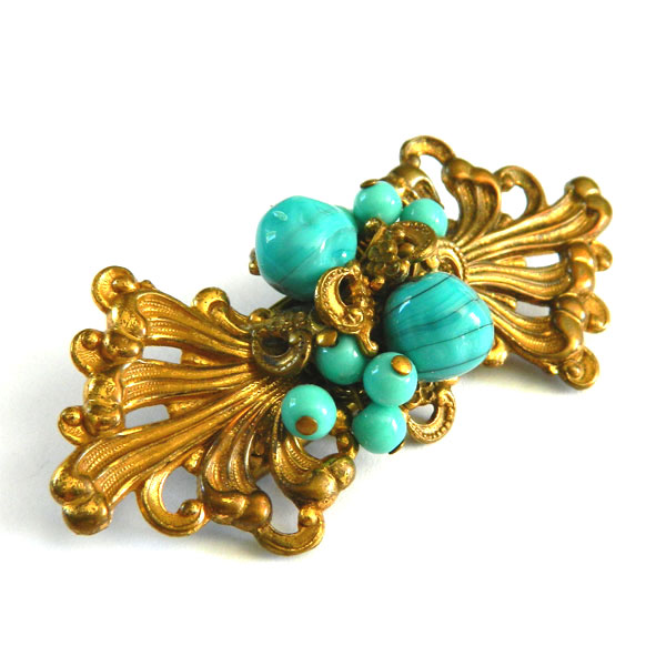 1930s Miriam Haskell brooch