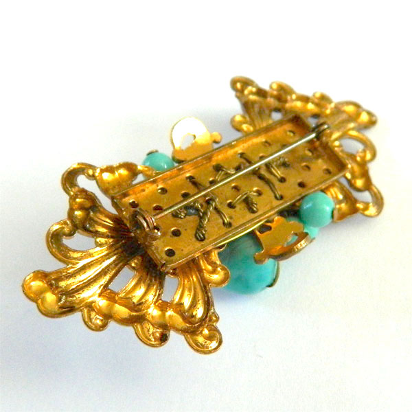 1930's Miriam Haskell brooch