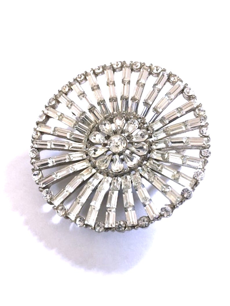 vintage rhinestone brooch