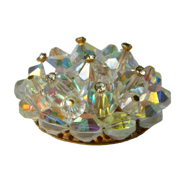 aurora borealis crystal brooch
