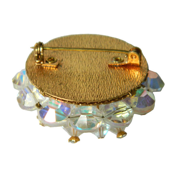 aurora borealis crystal brooch