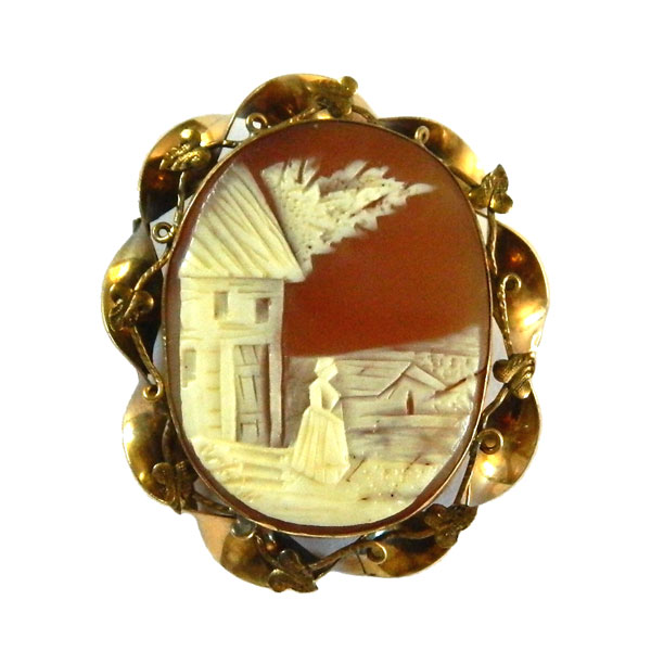 antique cameo brooch