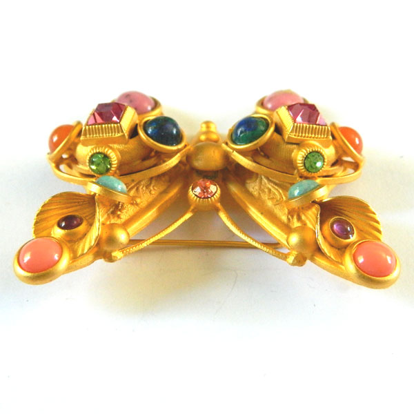 Natasha Stambouli butterfly brooch