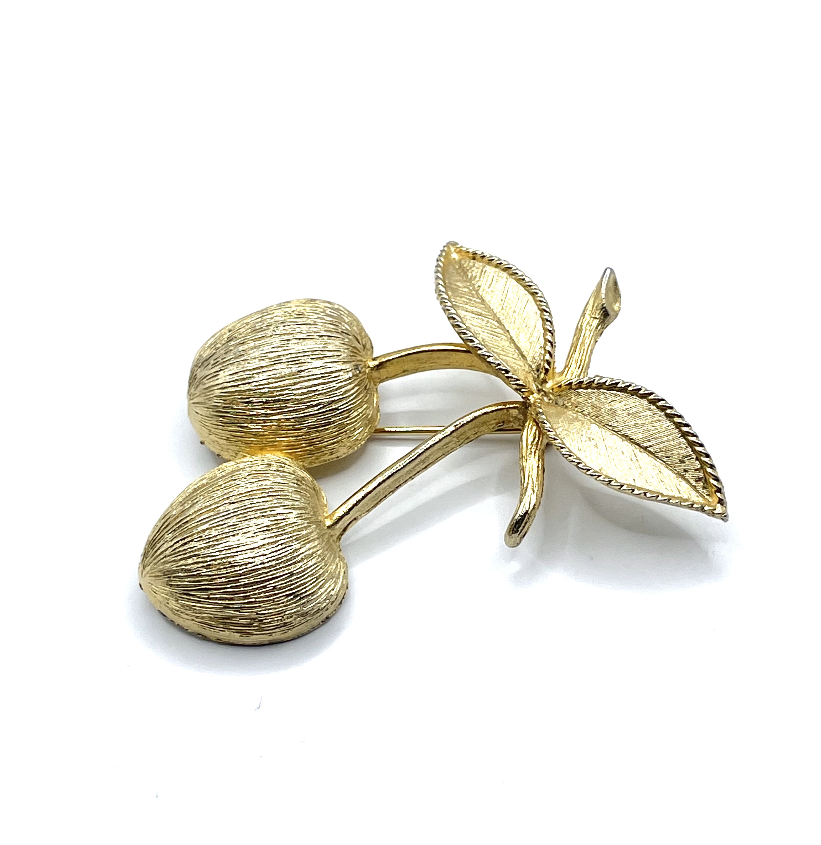 cherries brooch