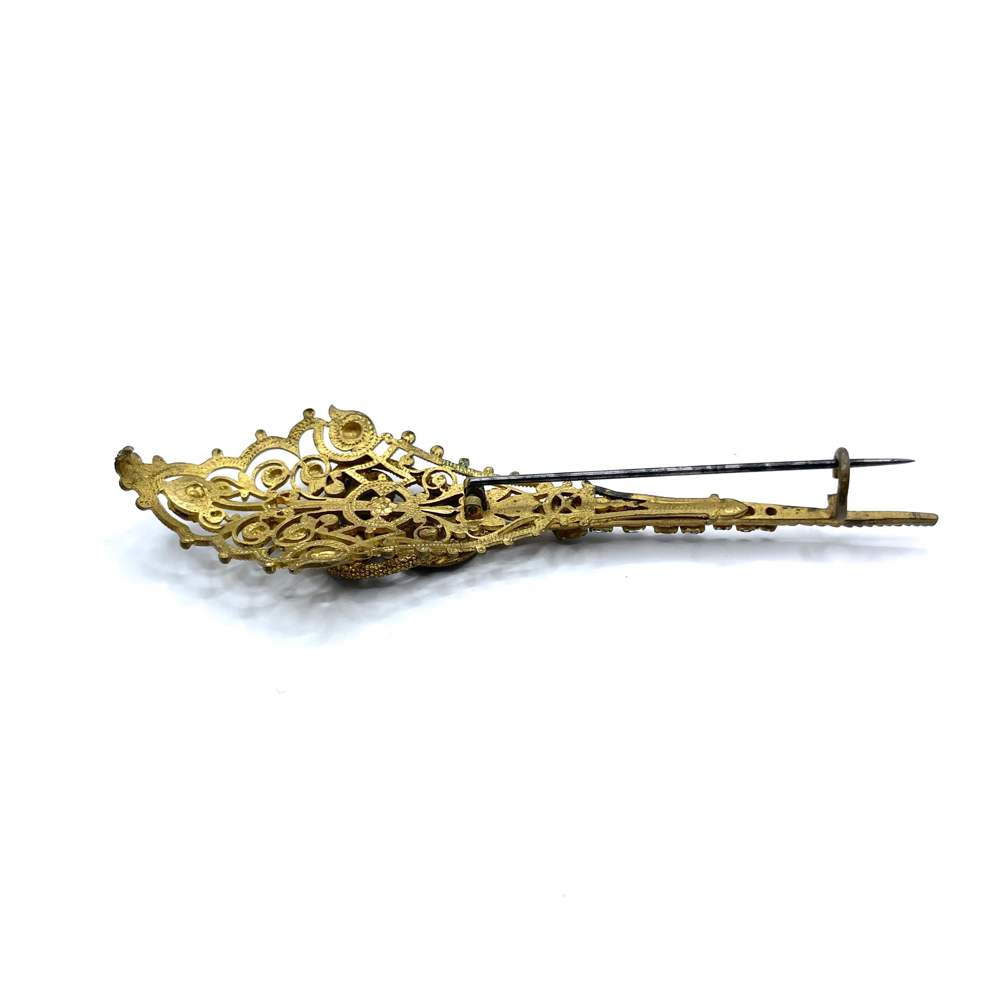 Victorian ormolu brooch