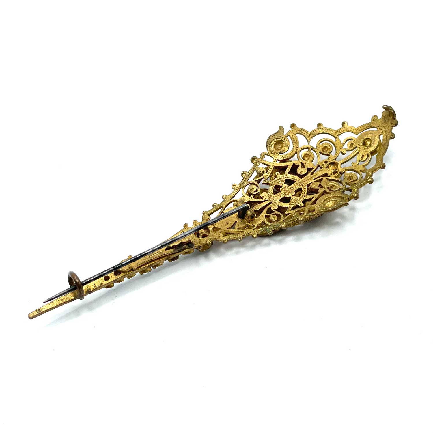 Victorian ormolu brooch