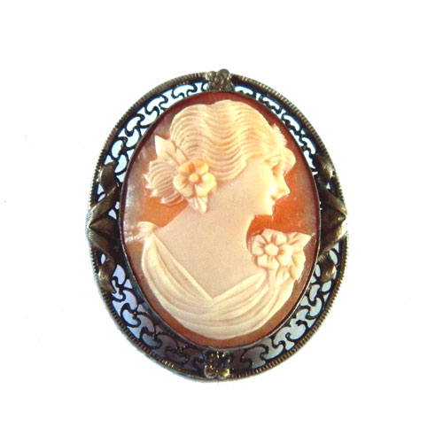 antique cameo brooch