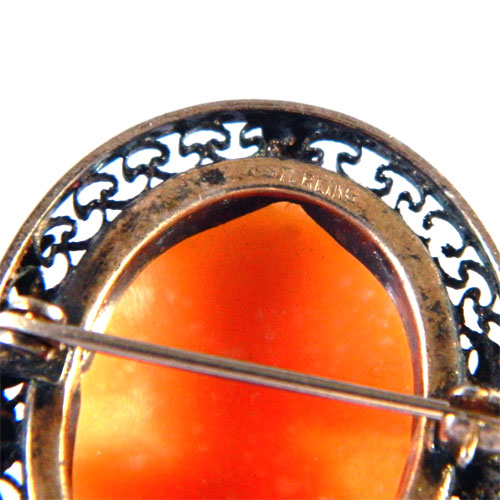 Antique cameo brooch
