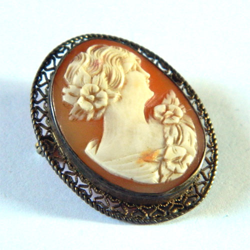 antique cameo brooch