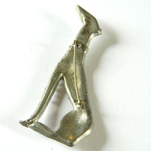 1930's greyhound brooch