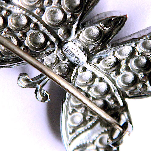 Czechoslovakian butterfly brooch
