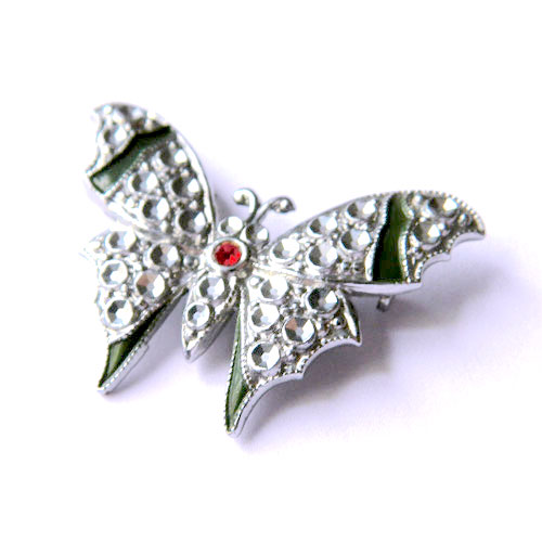 Czechoslovakian butterfly brooch