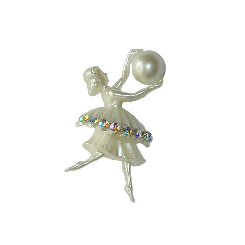 1950's rhinestone brooch