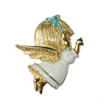 Sarah Coventry angel brooch